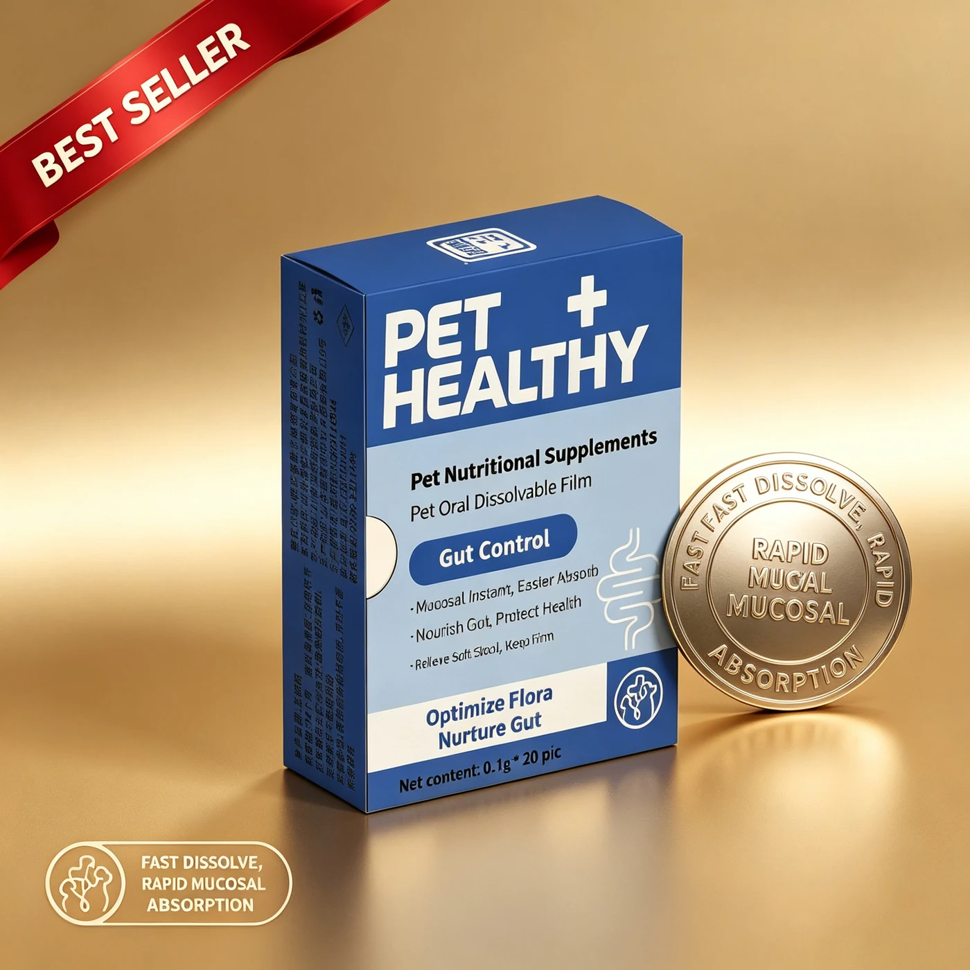 Gut Control Oral Film private-label product box