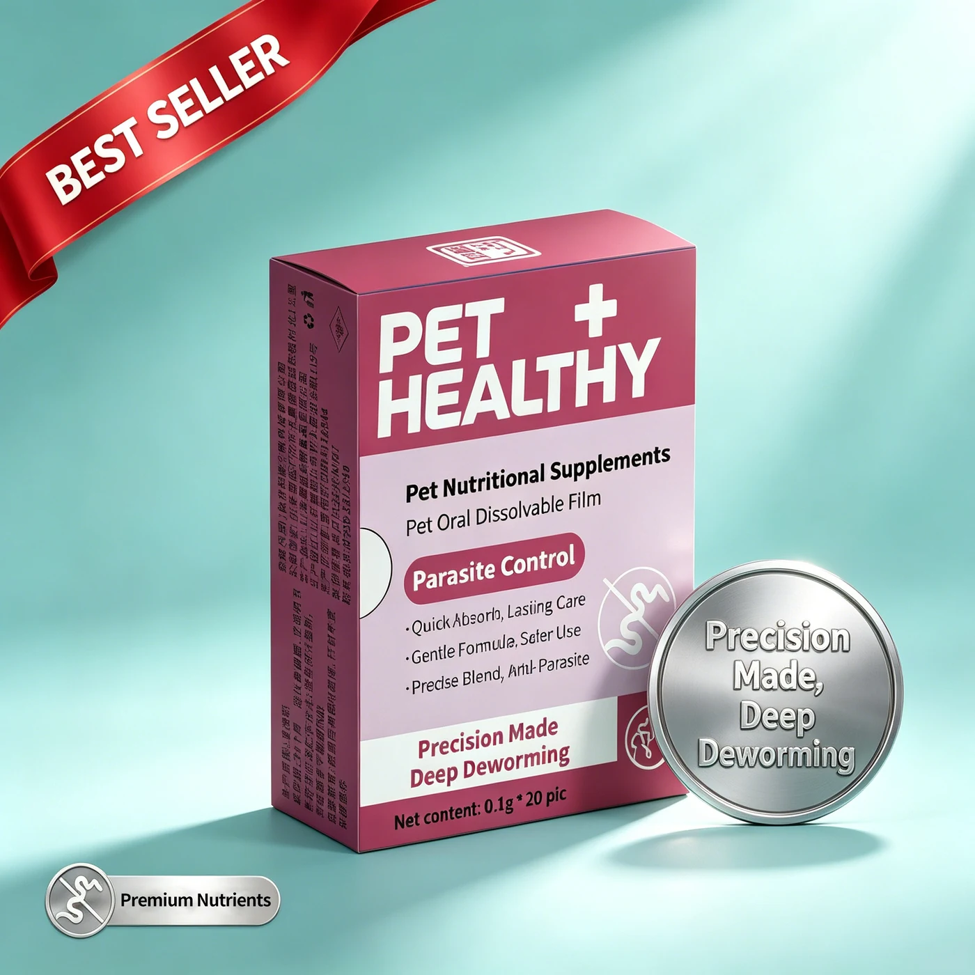 Parasite Control Oral Film private-label product box